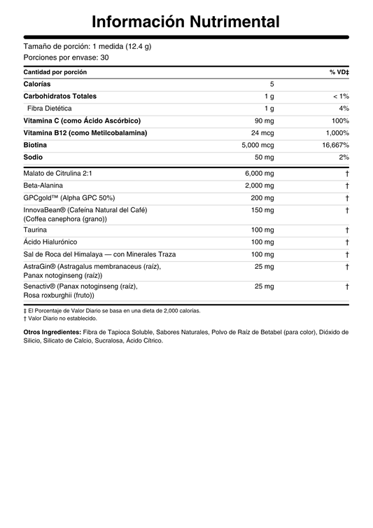 BUCKED UP BABE PRE-WORKOUT 30 SERV