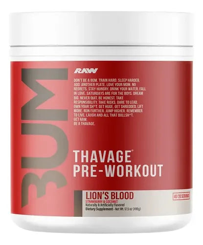 RAW CBUM THAVAGE PWO 40 SERV de RAW NUTRITION