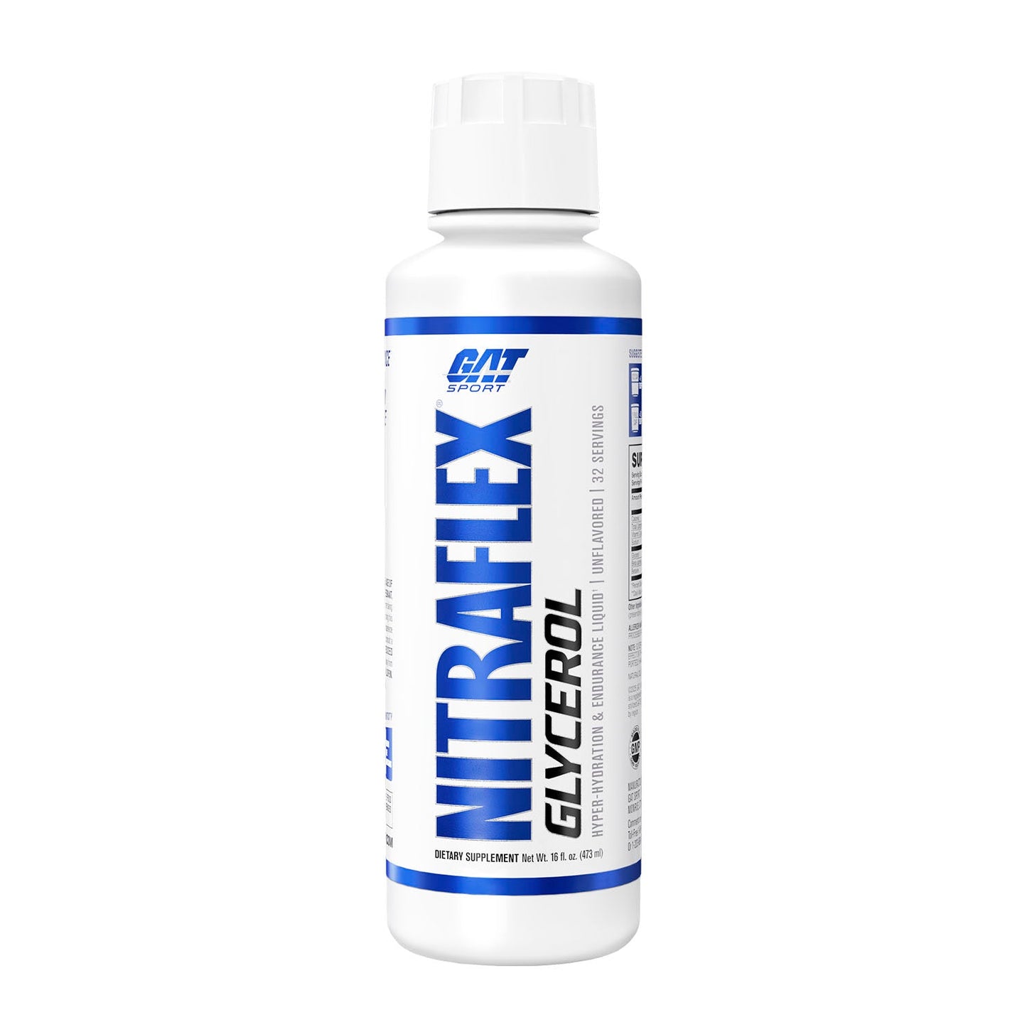 GA NITRAFLEX LIQUID GLYCEROL UNFLAVORED 32 SERV de GERMAN AMERICAN TECHNOLOGY