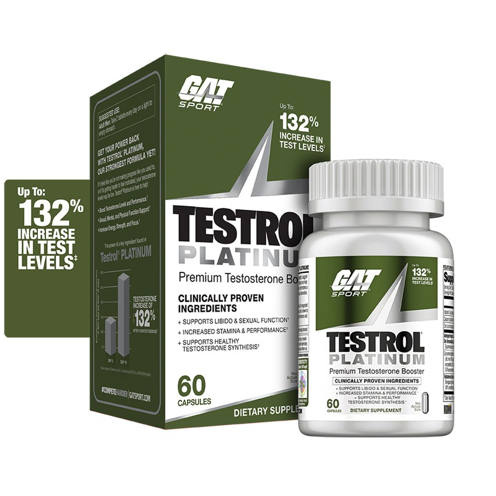 GA TESTROL PLATINUM 20 TABS de GERMAN AMERICAN TECHNOLOGY