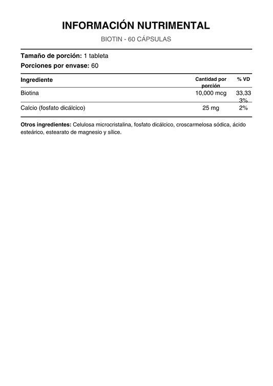WHP BIOTIN 5000 MCG 60CT