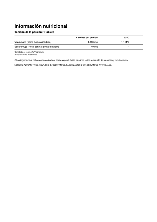 WHP C-1000 MG WITH ROSE HIPS SUSTAINED RELEASE 60 TABS