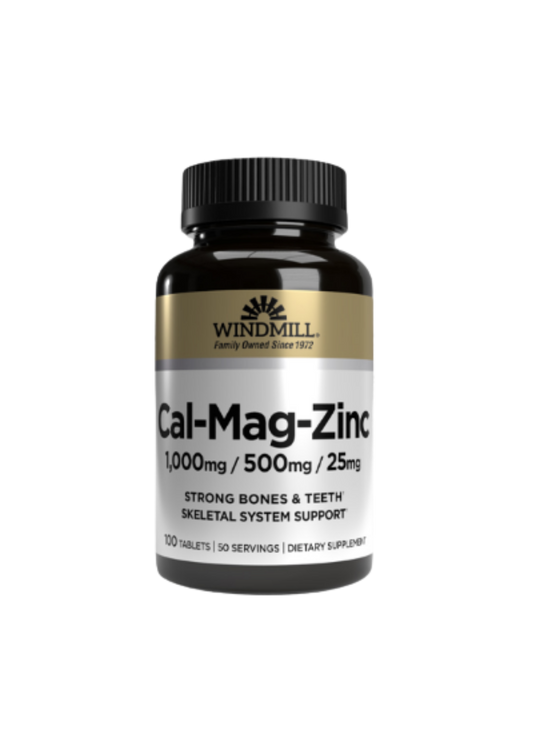 WHP CALCIUM, MAGNESIUM, ZINC 100 TABS