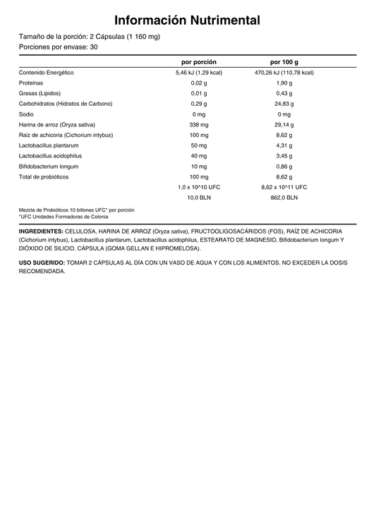 FORZA PRE & PRO BIOTICS 60 CAPS