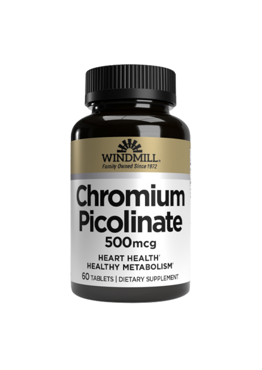 WHP CHROMIUM PICOLINATE 500MG 60 CT