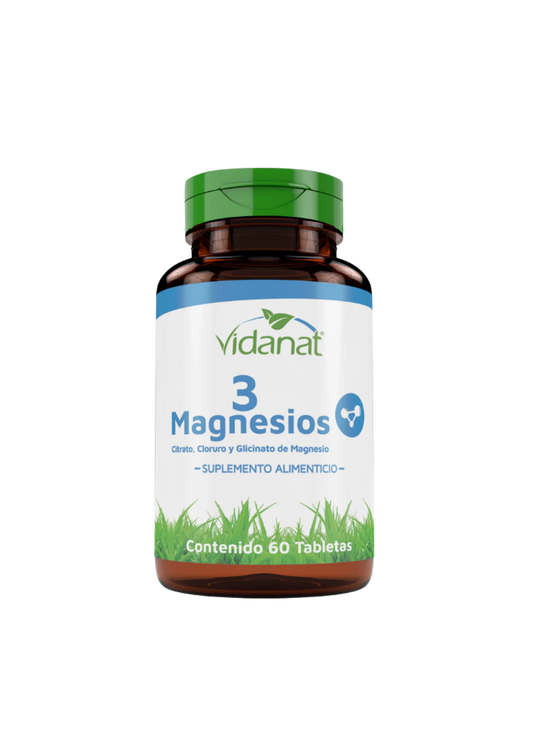 VIDANAT 3 MAGNESIOS 60 TABS