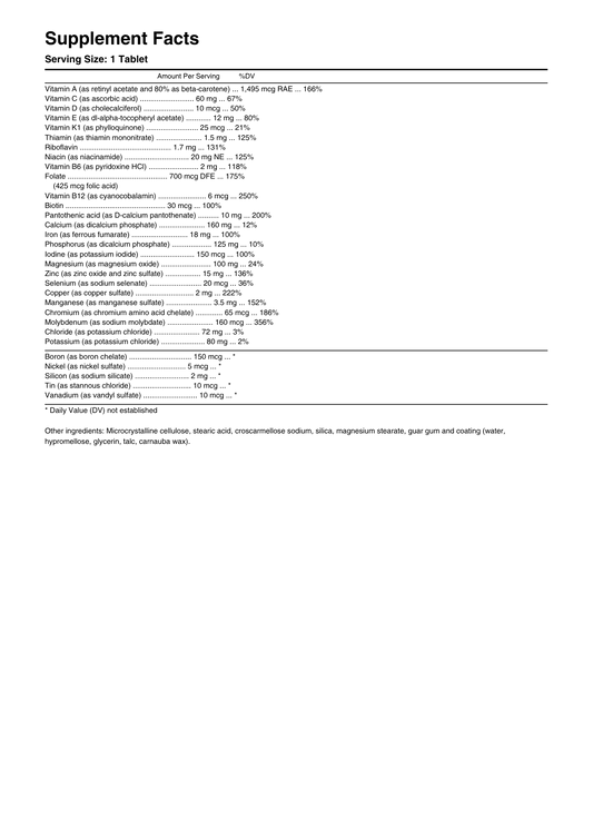WHP DAILY VITAMIN 100 TABS