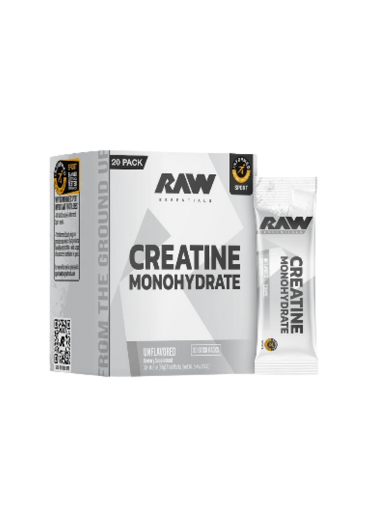 RAW CREATINE 30 SERV STICK PACK BOX