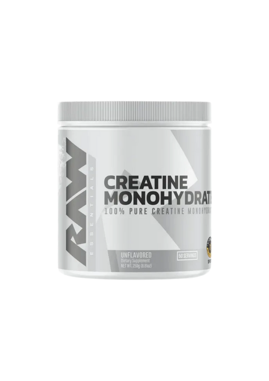 RAW CREATINE MONOHYDRATE 50 SERV UNFLAVORED