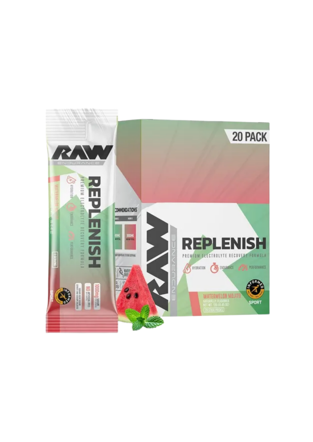 RAW REPLENISH STICK PACK 20 SERV