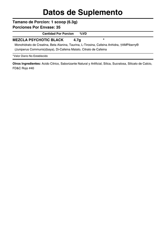 INS PSYCHOTIC *BLACK* 60 SERV