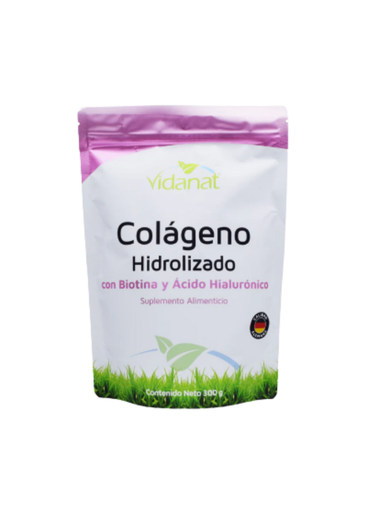 VIDANAT COLAGENO HIDROLIZADO CON BIOTINA Y ACIDO HIALURONICO 300 GR