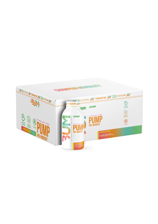 RAW BUM PUMP RTD PWO NON STIM 12 OZ/ 12 PACK