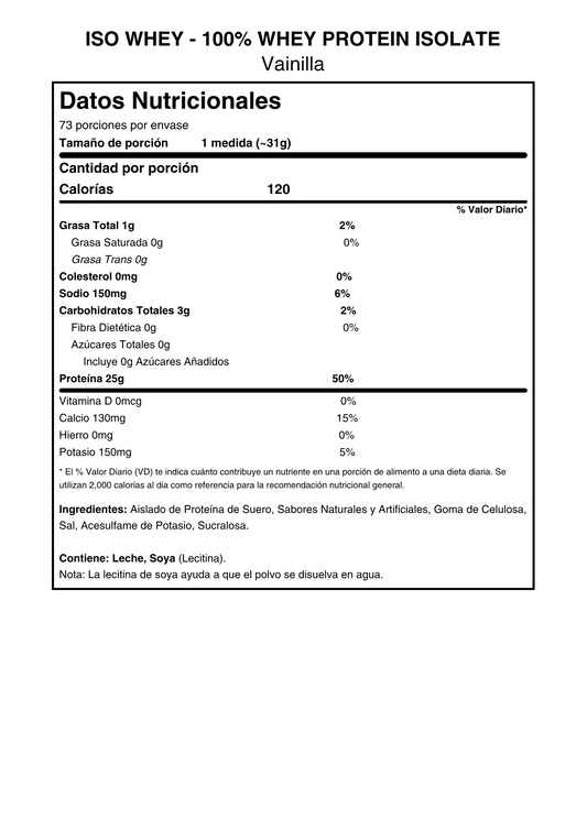 LA ISO WHEY BAG 5 LBS