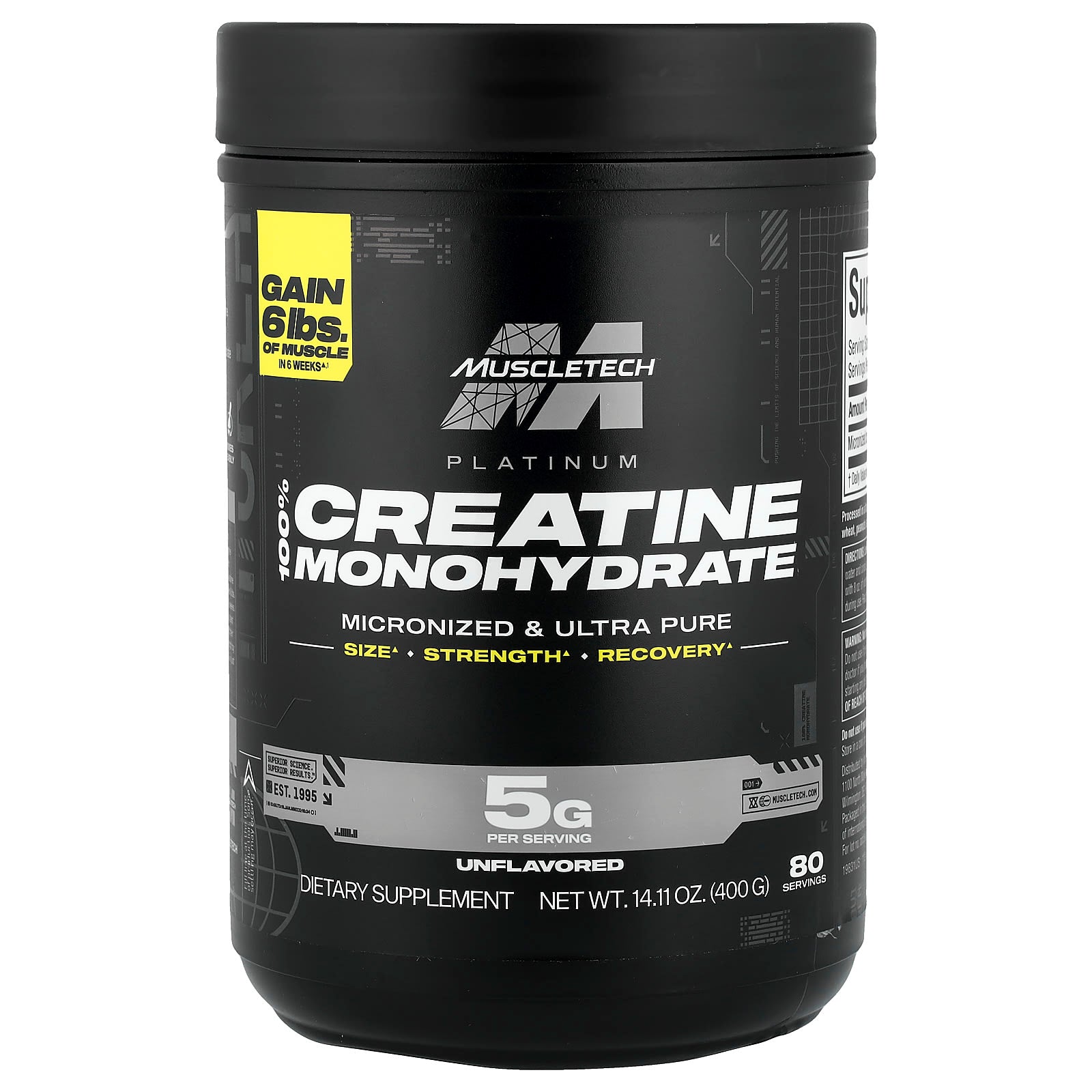 MT PLATINUM CREATINE 400g de MUSCLETECH