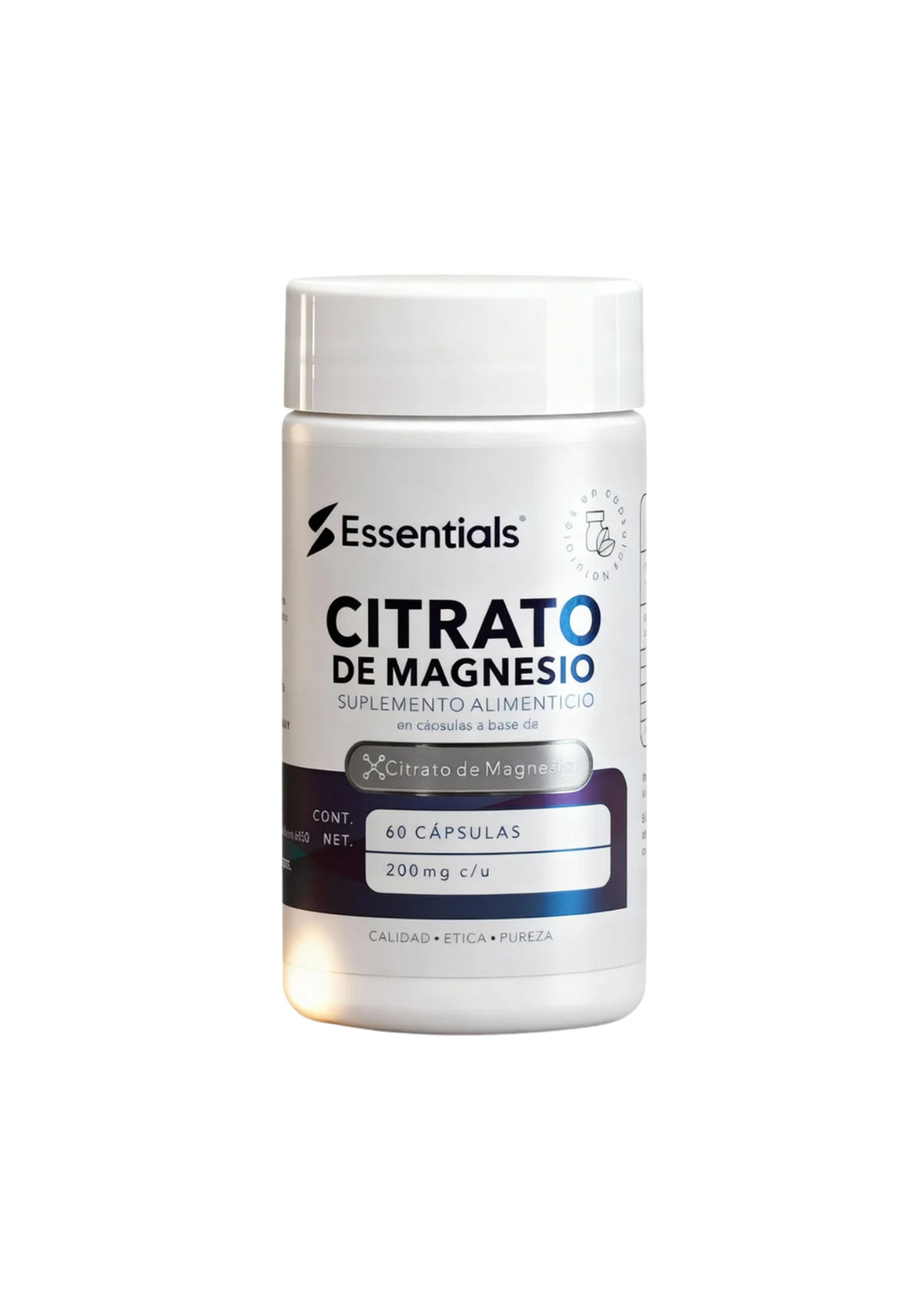 ESS CITRATO DE MAGNESIO 200 MG 60 CAPS