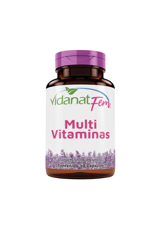 VIDANAT FEM MULTIVITAMINAS 30 CAPS