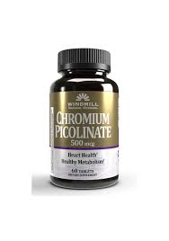 WHP CHROMIUM PICOLINATE 500MG 60 CT de WINDMILL HEALTH PRODUCTS
