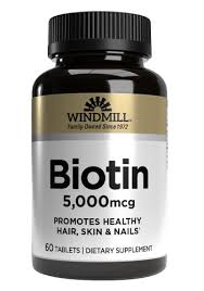 WHP BIOTIN 5000 MCG 60CT de WINDMILL HEALTH PRODUCTS